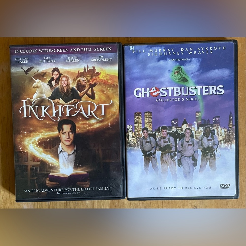 2-Movie DVD Set: Inkheart & Ghostbusters: Collector’s Series GUC